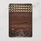 冬の素朴ギンガーブレッドハウスベビーシャワー エンクロージャーカード (裏面)