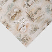 冬の素朴クリスマスの農家連 薄葉紙 (詳細)