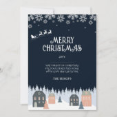 冬の素朴クリスマスカード シーズンカード (正面)