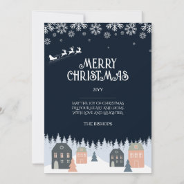 冬の素朴クリスマスカード シーズンカード