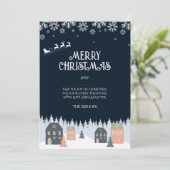 冬の素朴クリスマスカード シーズンカード (スタンド正面)