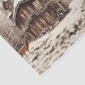 冬の素朴デコパージュに鹿を置く 薄葉紙 (詳細)