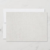 冬の素朴フローラジャールリネンブライダルシャワー 招待状 (裏面)