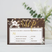 冬の素朴フローラバーンウッドミールのオプション 出欠カード (スタンド正面)