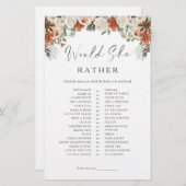 冬の素朴ブライダルシャワーは彼女の方が好い (正面/裏面)