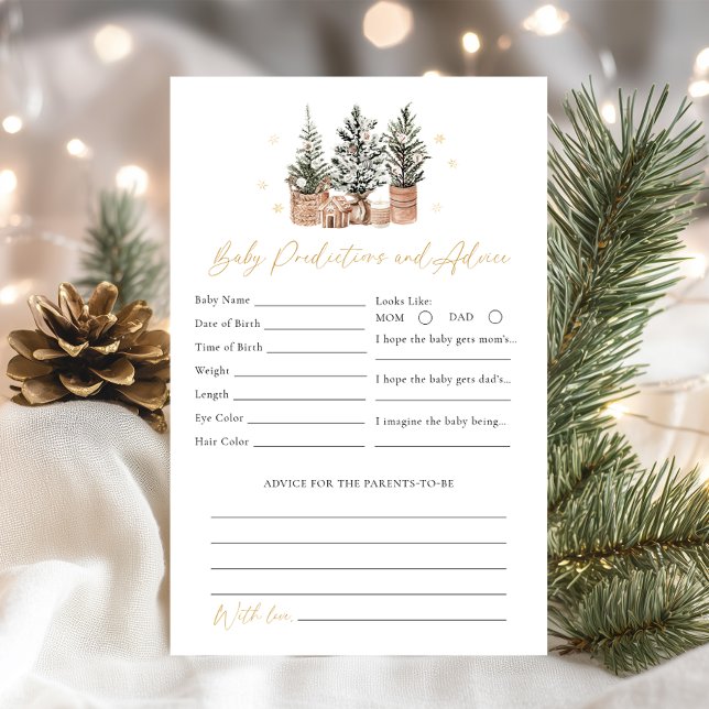 冬の素朴ベビー予測、アドバイスシャワーゲーム (クリエイターアップロード済み)