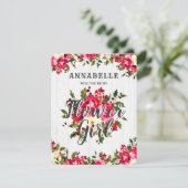 冬の素朴ホリーは私の花の女の子 招待状 (スタンド正面)