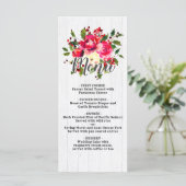 冬の素朴ホリーホワイトウッド結婚のメニュー メニュー (スタンド正面)