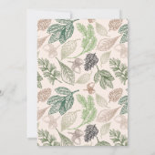 冬の素朴ワンダーランドクリスマスパーティー 招待状 (裏面)