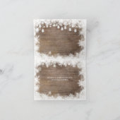 冬の素朴動物の森を折り畳み サンキューカード (内部)