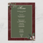 冬の素朴果実とパインブルゴーニュ結婚ーズ メニュー (正面)