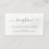 冬の素朴果実パインコーングリーナリー結婚ズ エンクロージャーカード (正面)