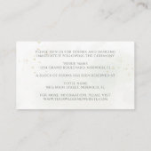 冬の素朴果実パインコーングリーナリー結婚ズ エンクロージャーカード (裏面)