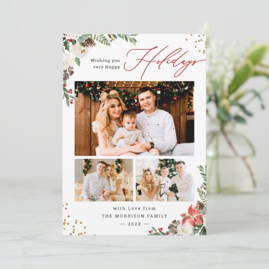 冬の素朴植物フローラスクリプト3写真 シーズンカード (スタンド正面)