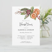 冬の素朴植物学リハーサルディナー 招待状 (スタンド正面)