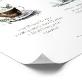 冬の素朴結婚式のシグネチャードリンクID1049 ポスター (角)