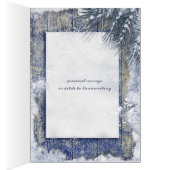 冬の素朴結婚式の写真ありがとう (内側 (右))