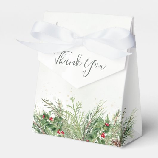 冬の素朴緑の果実パインコーン結婚ズ フェイバーボックス (正面サイド)