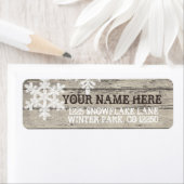 冬の素朴雪 ラベル (インサイチュ)