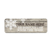 冬の素朴雪 ラベル (正面)