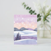 冬の紫の丘陵の水色 シーズンカード (スタンド正面)