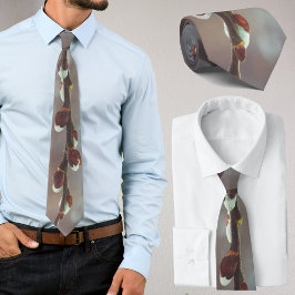 冬の終わりにカチキンを持つプッシー柳の枝 ネクタイ