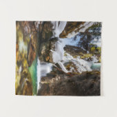 冬の終わりにGozd Martuljekで美しいストリーム タペストリー (正面(横))