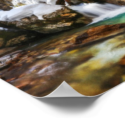 冬の終わりにGozd Martuljekで美しいストリーム ポスター (角)