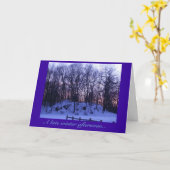 「冬の終わりのafternoon カード (黄色い花)