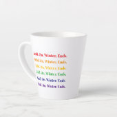 冬の終わり カフェラテマグ (左アングル)