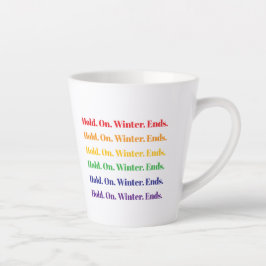 冬の終わり カフェラテマグ