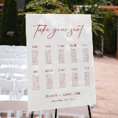 冬の結婚クリスマス座席表10表 アクリルサイン