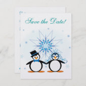 冬の結婚ペンギンが日を救う セーブザデート (正面/裏面)