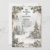 冬の結婚夢想 招待状 (正面)