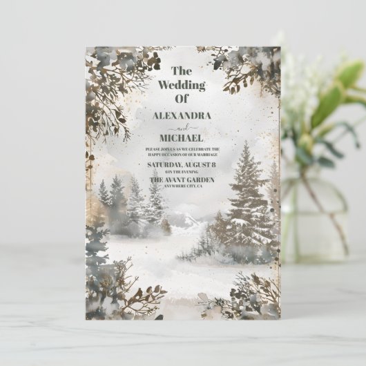 冬の結婚夢想 招待状 (スタンド正面)