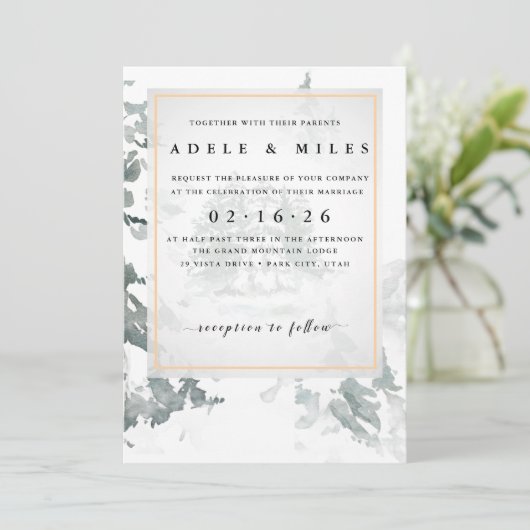 冬の結婚夢想 招待状 (スタンド正面)