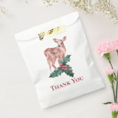 冬の結婚式のクリスマストナカイの国 フェイバーバッグ (封をした状態)