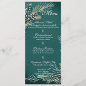 冬の結婚式のクリスマスプレゼント メニュー (正面)