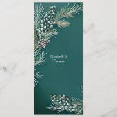 冬の結婚式のクリスマスプレゼント メニュー (裏面)