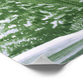 冬の結婚式のテーブルのシーティングチャート ポスター (角)