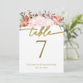 冬の結婚式のテーブル番号ギルド水色 (スタンド正面)