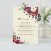 冬の結婚式の休日の詳細情報 エンクロージャーカード (スタンド正面)