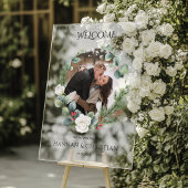 冬の結婚式の写真へようこそ アクリルサイン