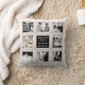 冬の結婚式の写真コラージュまたはアニバーサリースノー2 クッション (ブランケット)