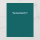 冬の結婚式の山の松の木の雪 チラシ (裏面)