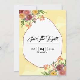 冬の結婚式の山の風景パーティの招待状 招待状