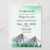 冬の結婚式の招待状があなたの夢を引き離す 招待状 (正面)