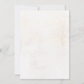 冬の結婚式の招待状 招待状 (裏面)