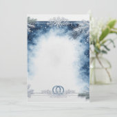 冬の結婚式の招待状 招待状 (スタンド正面)