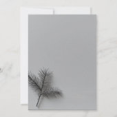 冬の結婚式の招待状 招待状 (裏面)